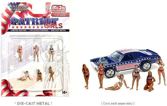 Figurină Set Patriot Girls 1:64 American Dioarama