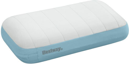 Inflatable Pillow Bestway Alpinelite Large Air Pillow 49.5 X 28cm White Blue 69625_1