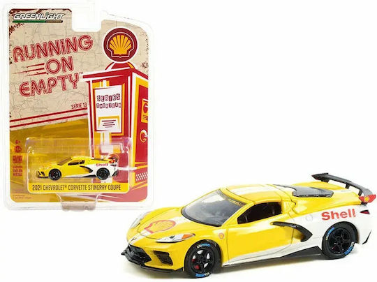 Macheta Auto Chevrolet Corvette C8 Stingray Coupe Shell Oil 1:64 Greenlight
