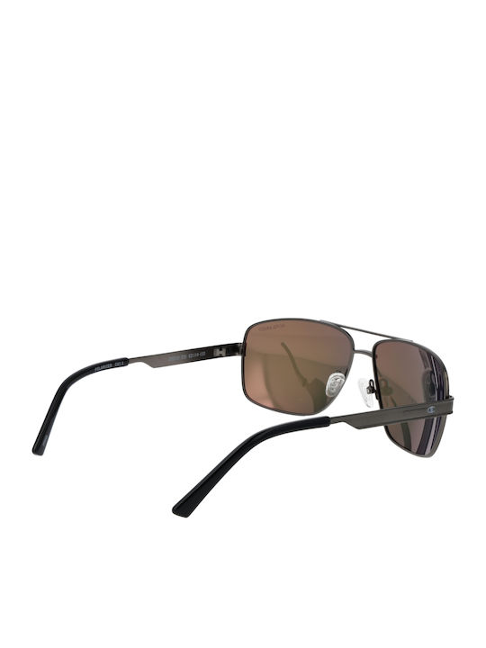Champion Men's Sunglasses with Black Metal Frame and Black Lens CU5131-62C01