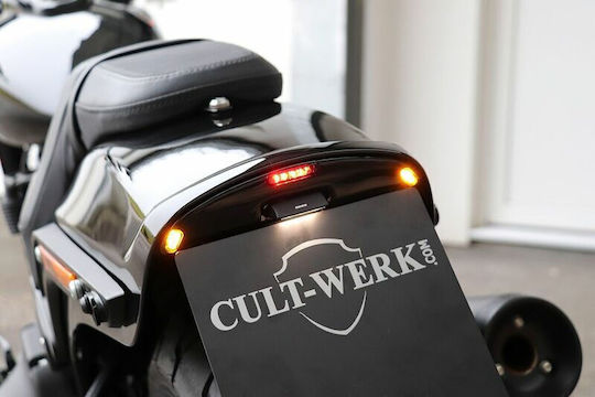 Cult Werk Motorrad-Kennzeichenhalter Und -rahmen Hd-bro079