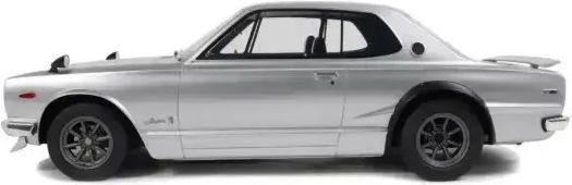 Machetă Mașină Nissan Skyline 2000 GT-R KPGC10 Argintiu 700 1971 Scara 1:12 Otto Models G094