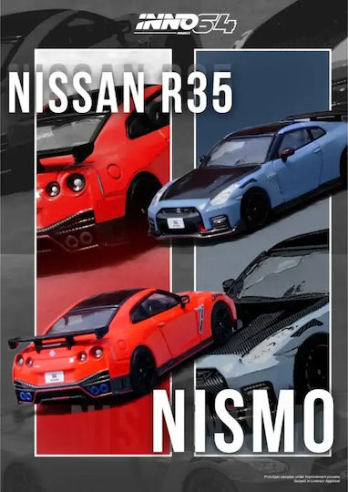 Machetă Mașină Nissan GT-R R35 Nismo Roșu Scara 1:64 Inno64