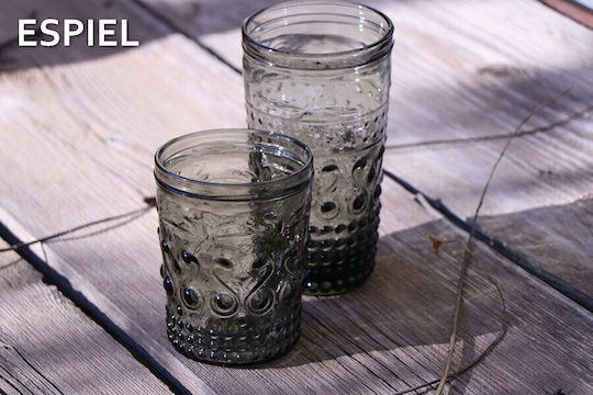 Espiel Set of Glasses Water made of Glass in Gray Color 550ml 6pcs