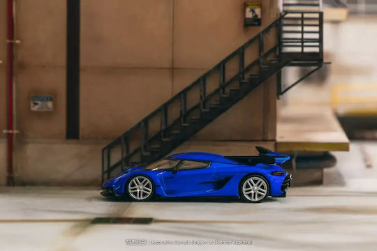 Machetă Mașină Koenigsegg Jesko Attack Albastră Scara 1:64 Tarmac Works
