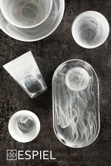 Espiel Atlas Set of Glasses White Wine / Water made of Glass in White Color 270ml 6pcs