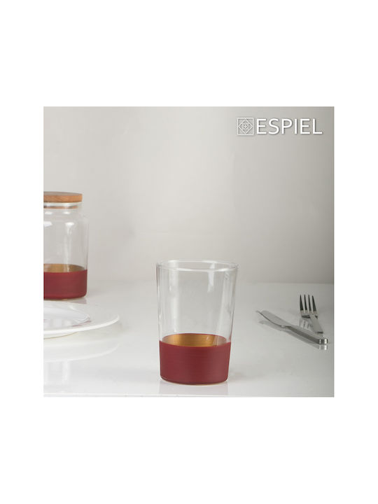 Espiel Alfa Комплект Чаши за Вода в Червен Цвят 510мл 6бр