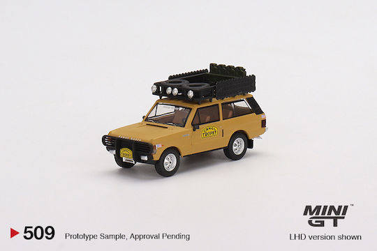 Macheta Mașină Range Rover Camel Trophy Camel Galben 1982 Scara 1:64 Mini Gg Mgt509