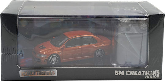 Machetă Mașină Mitsubishi Lancer Evolution 7 Vii Custom Portocaliu Jdm Rhd 1:64