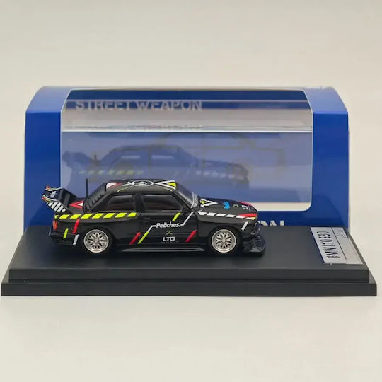 BMW Auto Modell E30 Monster Schwarz Maßstab 1:64 Street Weapon