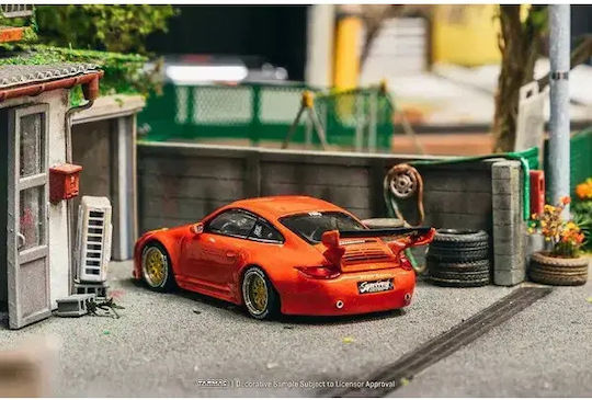 Macheta Auto Porsche 911 997 Old Rosu Tarmac Works 1:64