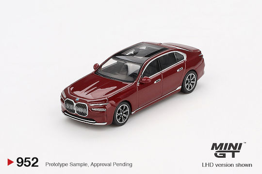 Macheta Auto Bmw I7 Xdrive60 Aventurin Red 2023 1:64 Mini Gt Mgt00952-l