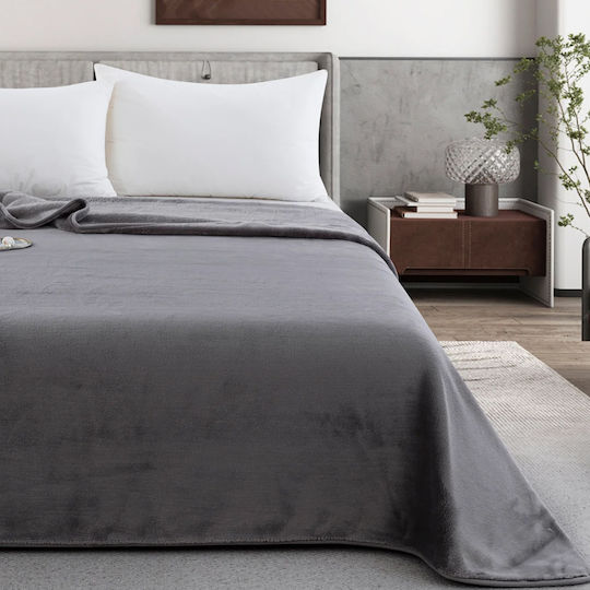Liolios Home Κουβέρτα Μονή 160x240εκ. Grey SIM406-2800 Liolios Home Κουβέρτα Μονή 160x240εκ. Grey SIM406-2800