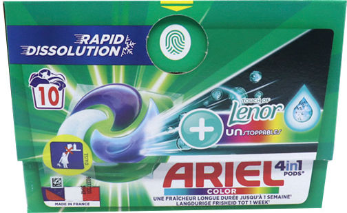 Ariel Pods All In 1 Απορρυπαντικό για Χρωματιστά Ρούχα (10 Κάψουλες)