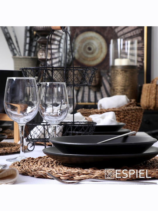 Espiel Terra Matt Πιάτο Ζυμαρικών Μαύρο 27cm 6τμχ 5205918246587