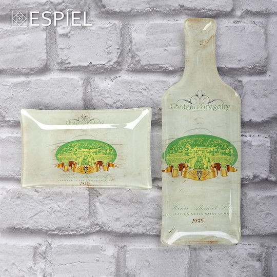 Espiel Chateau Gregoire Πιάτο Ρηχό Ορθογώνιο Γυάλινο Λευκό 16x10cm 6τμχ Espiel Chateau Gregoire Πιάτο Ρηχό Ορθογώνιο Γυάλινο Λευκό 16x10cm 6τμχ