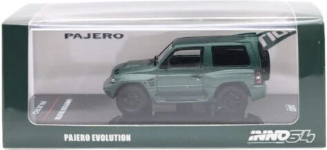 Macheta Auto Mitsubishi Pajero Evolution Verde 1:64 Inno64