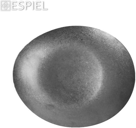 Espiel Πιάτο Ρηχό Πιάτο Ρηχό Τρίγωνο Inox Ασημί 29.2x24.2cm 2τμχ