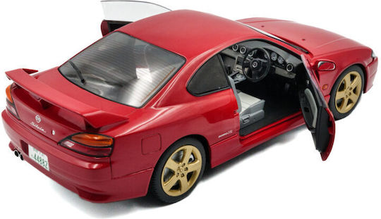 Machetă Mașină Nissan Silvia S15 Specr Aero Roșu Flacără 1999 Scara 1:18 Solido