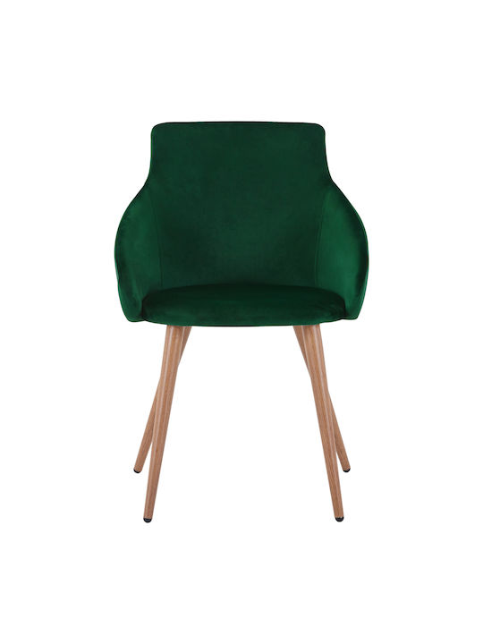 Ivy Dining Room Velvet Armchair Cypress 55x55x80cm