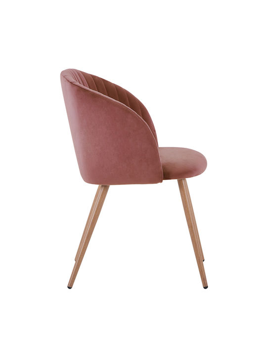 Leah Dining Room Velvet Armchair Rotten Apple 51x58x81cm 2pcs