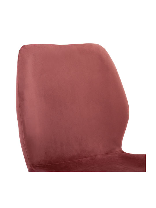 Klay Dining Room Velvet Chair Rotten Apple, Black 49x62.5x87cm 2pcs
