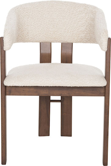 Rubberwood Председки Трапезария Walnut-ecru 2бр 55.5x59x81бр
