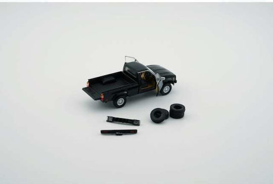 Machetă Mașină Toyota Hilux Negru Extra Roți și Bara 1:64 BM Creations