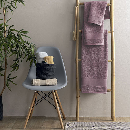 Palamaiki Πετσέτα Σώματος Naya 80x160εκ. Mauve Βάρους 620gr/m²