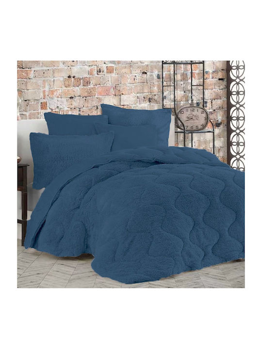 Homeone Bettbezug Elektrische Gitarren Einzelbett 160x220cm Blue 2Stück 300 GSMGsm