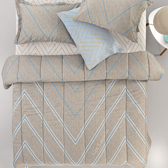 Guy Laroche Σετ Πάπλωμα Υπέρδιπλο με Γέμιση Microfiber 220x240εκ. Canyon Beige 3τμχ 530 GSM