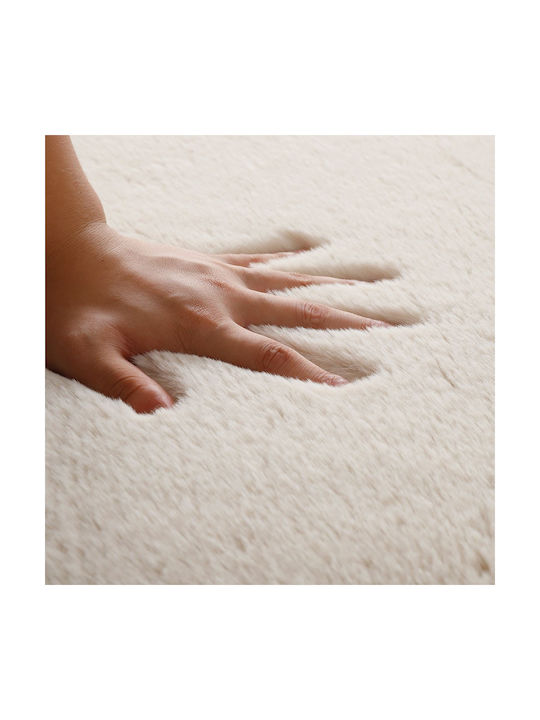 Beauty Home Χαλί Γούνινο 80x120cm Εκρού Beauty Home Χαλί Γούνινο 80x120cm Εκρού