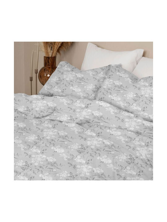 Sunshine Menta Pillowcase with Envelope Cover Grey 50x70cm.