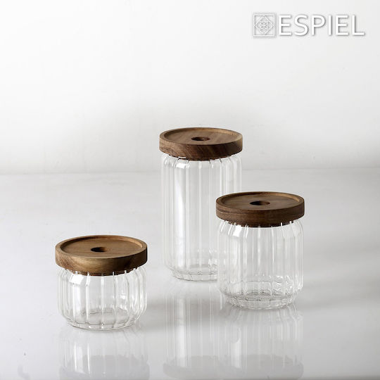 Espiel Σετ 6τμχ Βάζα για Καφέ με Καπάκι Γυάλινο Διάφανο 750ml Espiel Σετ 6τμχ Βάζα για Καφέ με Καπάκι Γυάλινο Διάφανο 750ml
