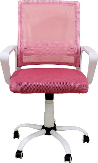 Zita Plus A1600-W Bürostuhl Weiß/Rosa