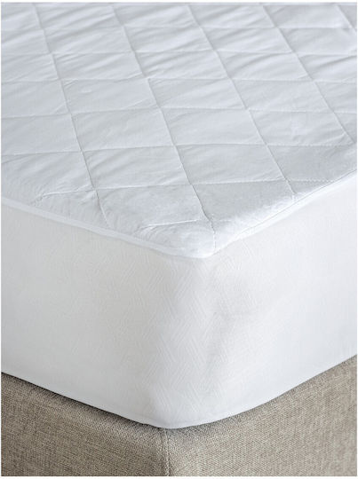 Palamaiki Protective Cover Single with Skirt Comfort White White 90x200+35cm