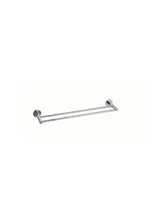 Gloria Towel rack Ii Wall-Mounted Bathroom Rail Silver