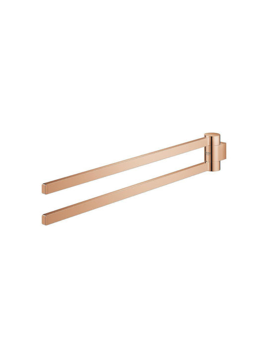 Grohe Double Wall-Mounted Bathroom Hook Silver
