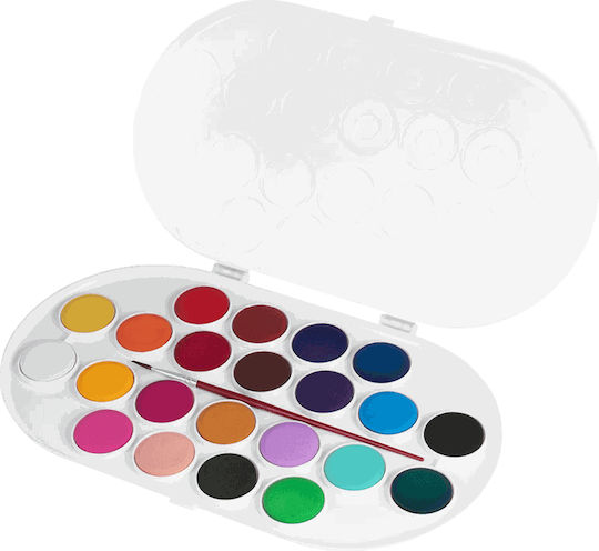 Giotto Watercolours Brush 3+ Plastic Bag 36 Colours Φ30mm 2 Pieces