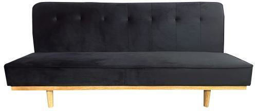 Celeste Three-Seater Couch Bed Black 193x85x88 cm