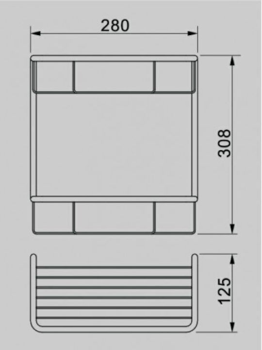 Interceramic Double Basket Grated Stainless Steel
