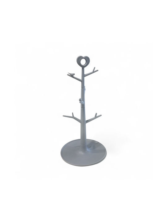 Dream House Plastic Mug Stand 18x18x37cm White