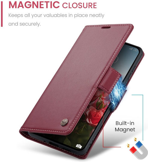 Caseme 023 Luminus Wallet Μπορντό (Xiaomi 15T Pro)