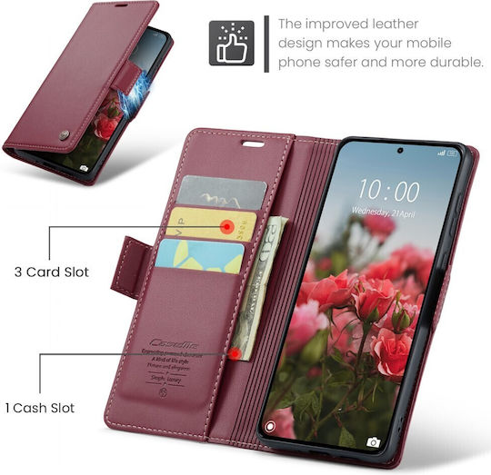 Caseme 023 Luminus Wallet Μπορντό (Xiaomi 15T Pro)