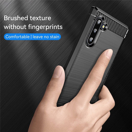 Techsuit Carbon Umschlag Rückseite Silikon Blau (OnePlus 15)