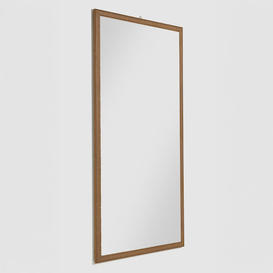 Liberta Genesis Wall Mirror Full Length with Brown Plastic Frame 125.4x65.4cm 1pcs