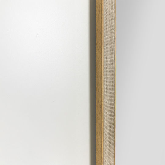 Liberta Organic Wall Mirror Full Length with Beige Plastic Frame 125.4x65.4cm 1pcs