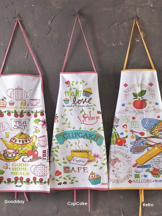 Rythmos Cupcake Waterproof Apron Multicolour 70x50cm