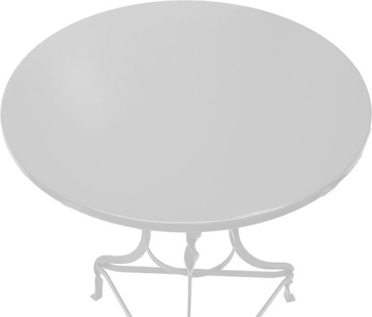 Metal Masa pentru spații exterioare mici Noah Alb 58x58x72buc