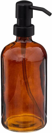 5Five Δοχείο Κρεμοσάπουνου Φ7.4x21 F-V Dispenser Γυάλινο Διάφανο 450ml